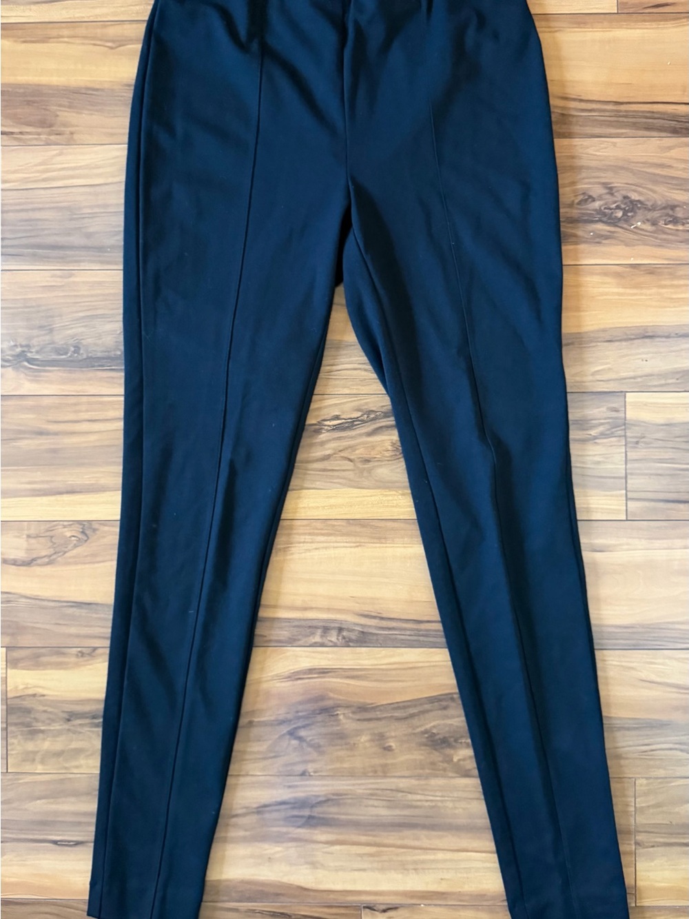 J. Jill Black Ponte Pull On Leggings size M tall